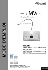 Airwell DSV018 Mode D'emploi