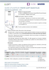 Fermax iLoft DuoxPlus Guide Utilisateur