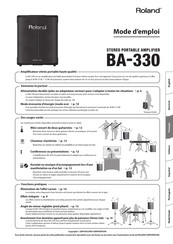 Roland BA-330 Mode D'emploi