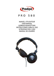 Prodipe Pro 580 Manuel Utilisateur