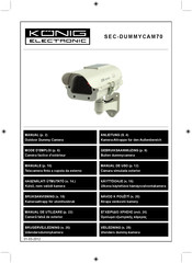 König Electronic SEC-DUMMYCAM70 Mode D'emploi