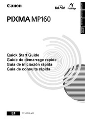 Canon PIXMA MP160 Guide De Démarrage Rapide