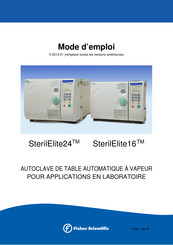 Fisher Scientific SterilElite24 Mode D'emploi