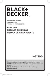 Black & Decker HG1300 Mode D'emploi