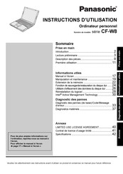 Panasonic CF-W8 Série Instructions D'utilisation