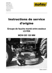 matev LS R36 Traduction Des Instructions De Service D'origine