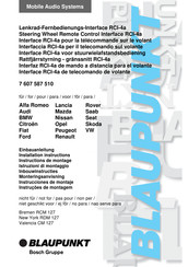 Bosch Blaupunkt 7 607 587 510 Instructions De Montage