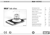 IKA-WERKE IKA lab disc Mode D'emploi
