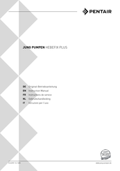 Pentair Jung Pumpen HEBEFIX PLUS Instructions De Service