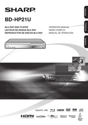 Sharp BD-HP21U Mode D'emploi
