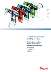 Thermo Scientific S1 Pipet Filler Guide D'utilisation