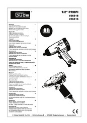 Güde PROFI 36618 Mode D'emploi Original