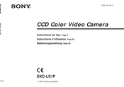 Sony DXC-LS1P Instructions D'utilisation