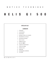 Baxi HELIS GI 500 Notice Technique
