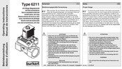 Burkert 6211 Notice D'utilisation