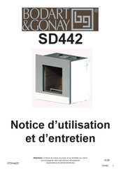 Bodart & Gonay SD442 Notice D'utilisation Et D'entretien