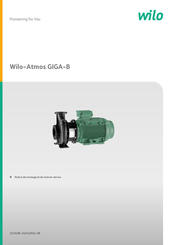 Wilo Atmos GIGA-B 65/130-5,5/2/6 Notice De Montage Et De Mise En Service