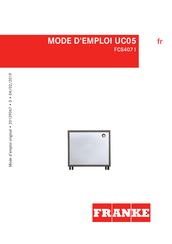 Franke UC05 Mode D'emploi