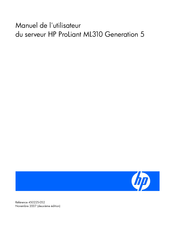 HP ProLiant ML310 Generation 5 Manuel De L'utilisateur