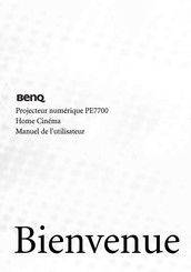 BenQ PE7700 Manuel De L'utilisateur