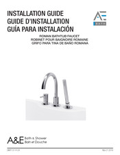 A&E Bath and Shower Oxford DMTF-01-R-CR Guide D'installation