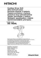 Hitachi DS 14DAL Mode D'emploi