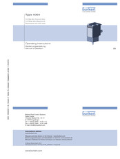 Burkert 0301 Manuel D'utilisation