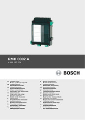 Bosch RMH 0002 A Manuel D'installation