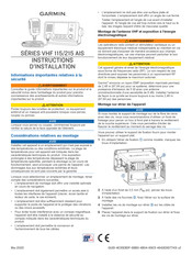 Garmin VHF 115 Série Instructions D'installation