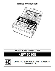 Kyoritsu Electrical Instruments Works KEW 6010B Notice D'utilisation