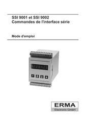 Erma Electronic SSI 9001 Mode D'emploi
