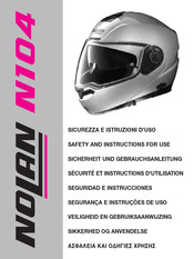 Nolan N104 Sécurité Et Instructions D'utilisation