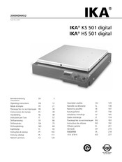IKA KS 501 digital Mode D'emploi
