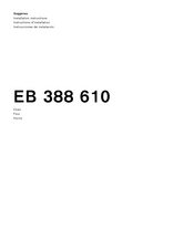 Gaggenau EB 388 610 Instructions D'installation