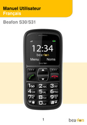 Beafon S30 Manuel Utilisateur