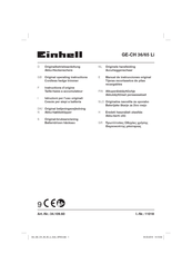 EINHELL GE-CH 36/65 Li Instructions D'origine