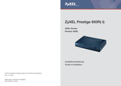 Zyxel Prestige 650R-I Guide D'installation