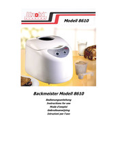 Unold Backmeister 8610 Mode D'emploi