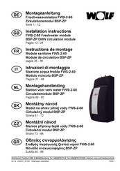 Wolf BSP-ZP Instructions De Montage
