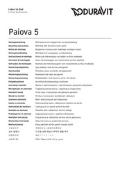 DURAVIT Paiova 5 Série Notice De Montage