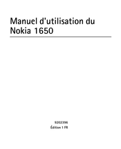 Nokia 1650 Manuel D'utilisation