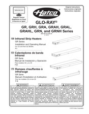Hatco Glo-Ray GRAH Série Manuel D'installation Et D'utilisation