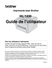 Brother HL-1430 Guide De L'utilisateur