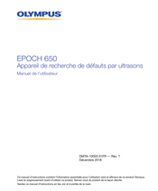 Olympus EPOCH 650 Manuel De L'utilisateur