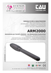 tau ARM2000FC Manuel D'emploi Et D'entretien