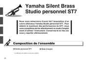 Yamaha Silent Brass Studio personnel ST7 Mode D'emploi