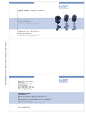 Burkert 2000 Mode D'emploi