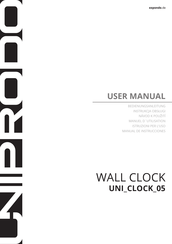 UNIPRODO UNI CLOCK 05 Manuel D'utilisation