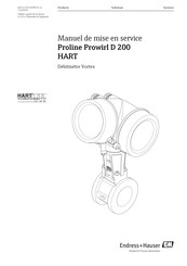 Endress+Hauser Proline Prowirl D 200 HART Manuel De Mise En Service