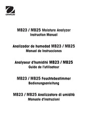 OHAUS MB23 Guide De L'utilisateur